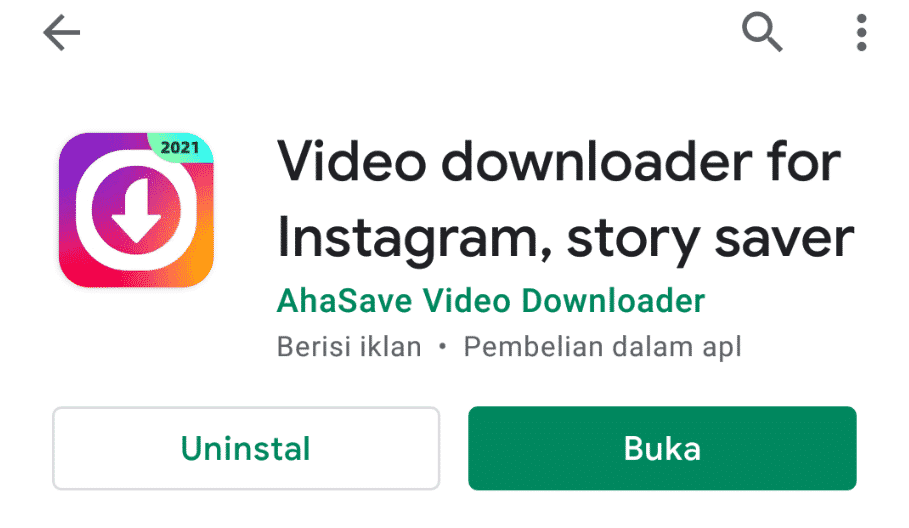Aplikasi Video Downloader For Instagram, Story Saver